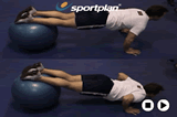 Swiss Ball Press upCore StrengthAgility Drills Coaching