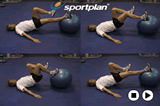 Swiss Ball alternate leg hamstring curlCore StrengthAgility Drills Coaching