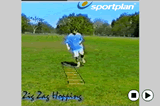 Zig Zag Hopping.LaddersAgility Drills Coaching