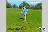 Lateral high knees.LaddersAgility Drills Coaching