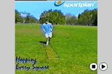 Hopping - Every square.LaddersAgility Drills Coaching