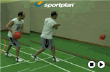 Under Shoulder Pass WallPassing TechniqueBasketball Drills Coaching
