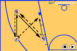 Pass then run into spacePassingBasketball Drills Coaching