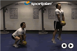 Jumping med ball squatShoulderFitness Drills Coaching