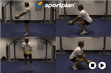 Rotating med ball squatShoulderFitness Drills Coaching
