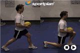 Med ball LungeShoulderFitness Drills Coaching