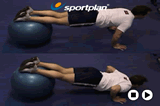 Swiss Ball Press upCoreWorkout Drills Coaching