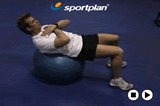 Swiss Ball Abdominal CrunchChestFitness Drills Coaching