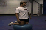 Swiss Ball kneelChestFitness Drills Coaching