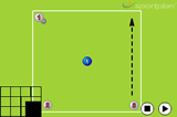 3 vs 1 Keep ballPossessionFootball Drills Coaching