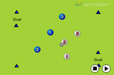 Four Goal FootballPassing and ReceivingFootball Drills Coaching