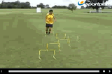 Hurdle Zip ZagAgilitySoccer Drills Coaching