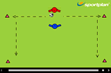 Move Defender Laterally and Drive into Space1 v 1 skillsSoccer Drills Coaching