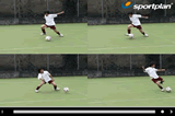 first step of non kicking footTechnique videoFootball Drills Coaching