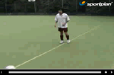 Stage 4 step over turnTechnique videoSoccer Drills Coaching