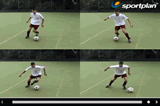 Double step over and dragTechnique videoSoccer Drills Coaching