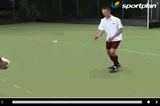 first touch instep catch and kickTechnique videoSoccer Drills Coaching