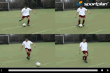 Instep passPassing and ReceivingFootball Drills Coaching