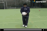 keep ball up stage 1Technique videoSoccer Drills Coaching