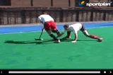 One Handed Block - Open StickDefending SkillsHockey Drills Coaching