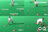 Moving the ball from right to leftMoving with the ballHockey Drills Coaching
