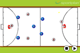 Playing against Dice defenceIndoor HockeyHockey Drills Coaching