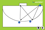 Penalty corner from rightIndoor HockeyHockey Drills Coaching