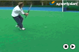 Scoring hitting of back foot or squeezeVideo TechniquesHockey Drills Coaching