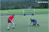 Short corner accuracy practiceRebound BlocksHockey Drills Coaching