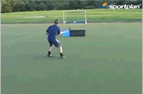 Receiving the high ballRebound BlocksHockey Drills Coaching