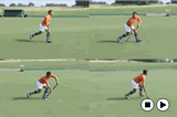 Receiving The Ball From The Right On The MoveVideo TechniquesHockey Drills Coaching
