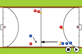 1 v 1 Defence AIndoor HockeyHockey Drills Coaching