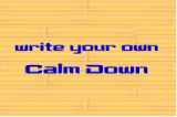 Write your own Calm DownKey 2 Calm DownGymnastics Drills Coaching