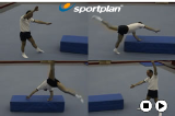 Cart Wheel along the platformKey 2 content WheelsGymnastics Drills Coaching