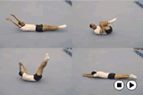 Linking Dish Shape through Tuck to 180 TwistKey 2 Body Condition LinkageGymnastics Drills Coaching
