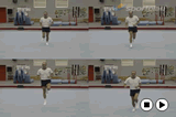 Hopping and jogging.Key 1 GC LinkageGymnastics Drills Coaching