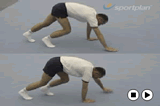 Stepping - tummy down.Key 1 content Walking-Stepping-LeapingGymnastics Drills Coaching