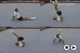 Shoulder balance exit to three point knee balanceKey 2 GC LinkageGymnastics Drills Coaching