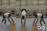 Benchwork 5 Wheeling legs kicks over a benchKey 2 content ApparatusGymnastics Drills Coaching