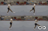 Right foot lead movementKey 1 content jump & twistGymnastics Drills Coaching