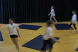 Jogging between matsKey 1 Body Temperature RaisingGymnastics Drills Coaching
