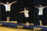 various ways of jumping along the benchKey 1 content ApparatusGymnastics Drills Coaching