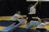 Jumping to Long Shape and landingKey 1 content ApparatusGymnastics Drills Coaching