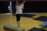 Jumping to Long Shape and landing on the apparatus/down from the apparatusKey 1 content ApparatusGymnastics Drills Coaching