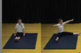 Sit to wide straddle sitKey 1 Body ConditioningGymnastics Drills Coaching