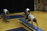 Stepping on All Fours along Apparatus Tummy downKey 1 content ApparatusGymnastics Drills Coaching
