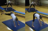 Straddle vault on floorKey 1 content ApparatusGymnastics Drills Coaching