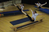 Wide Straddle Balance on apparatus.Key 1 content ApparatusGymnastics Drills Coaching