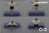 Jumping from a platformKey 1 content jump & twistGymnastics Drills Coaching