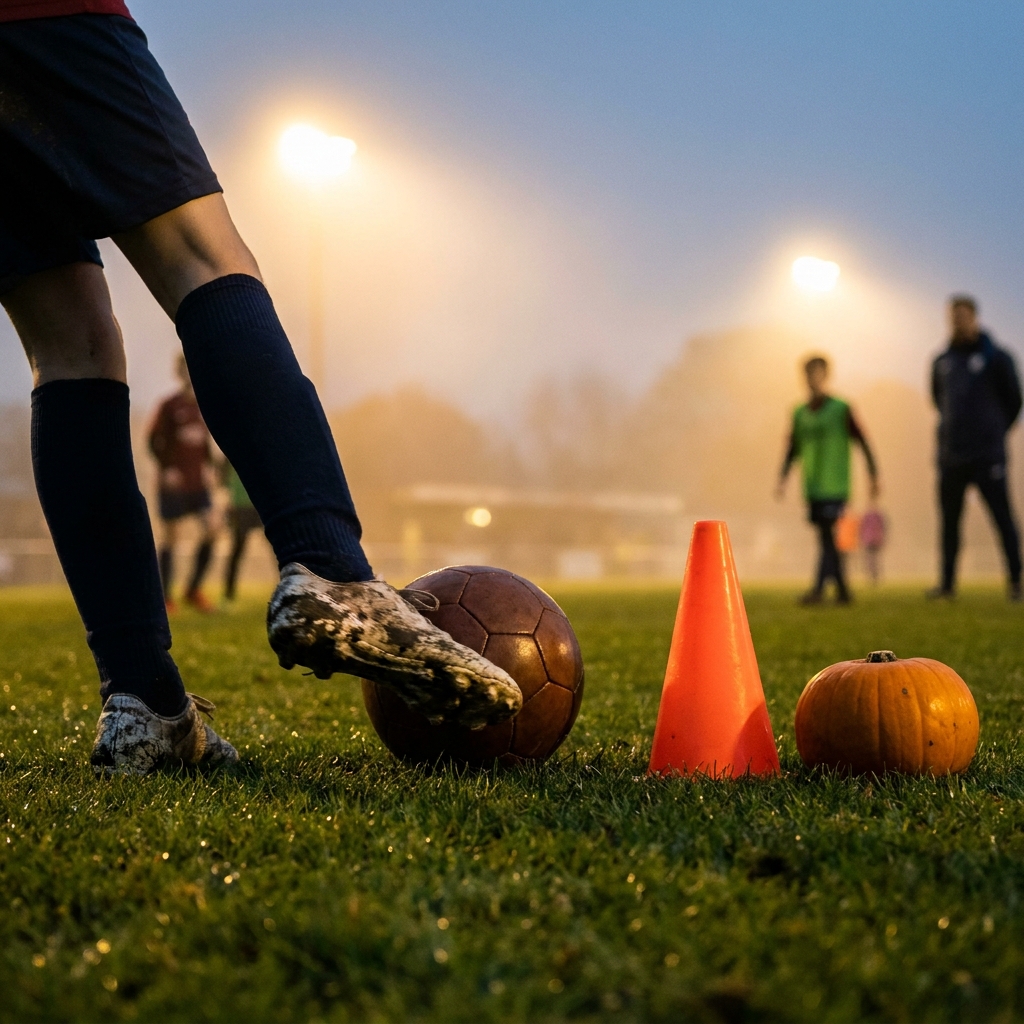 A Spooky Halloween Training Session for Mini Footballers